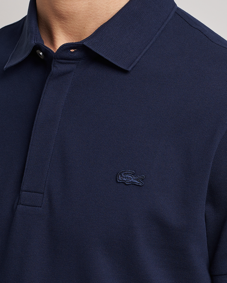 Herren | Poloshirts | Lacoste | Regular Fit Tonal Crocodile Poloshirt Navy Blue