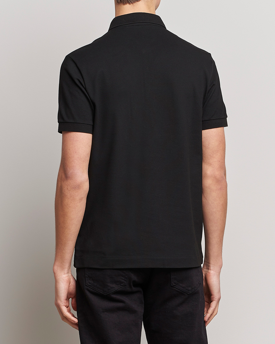 Herren | Poloshirts | Lacoste | Regular Fit Tonal Crocodile Poloshirt Black