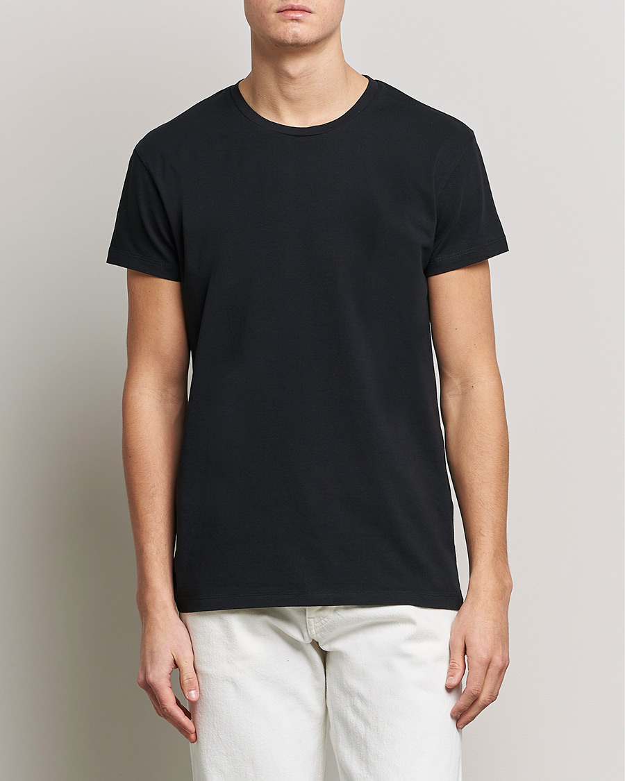 Herren | Schwartze t-shirts | Samsøe Samsøe | Kronos Crew Neck Tee Black