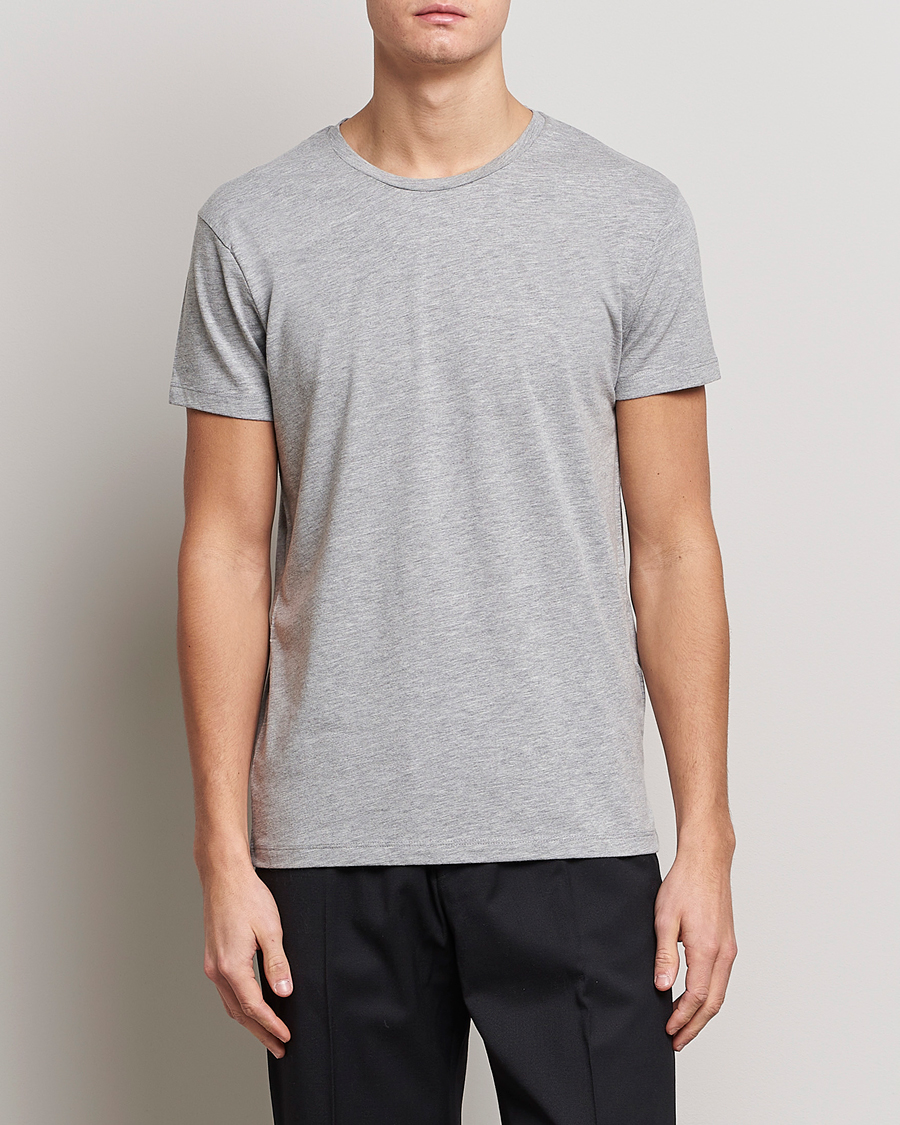 Herren | Kurzarm T-Shirt | Samsøe Samsøe | Kronos Crew Neck Tee Light Grey Melange