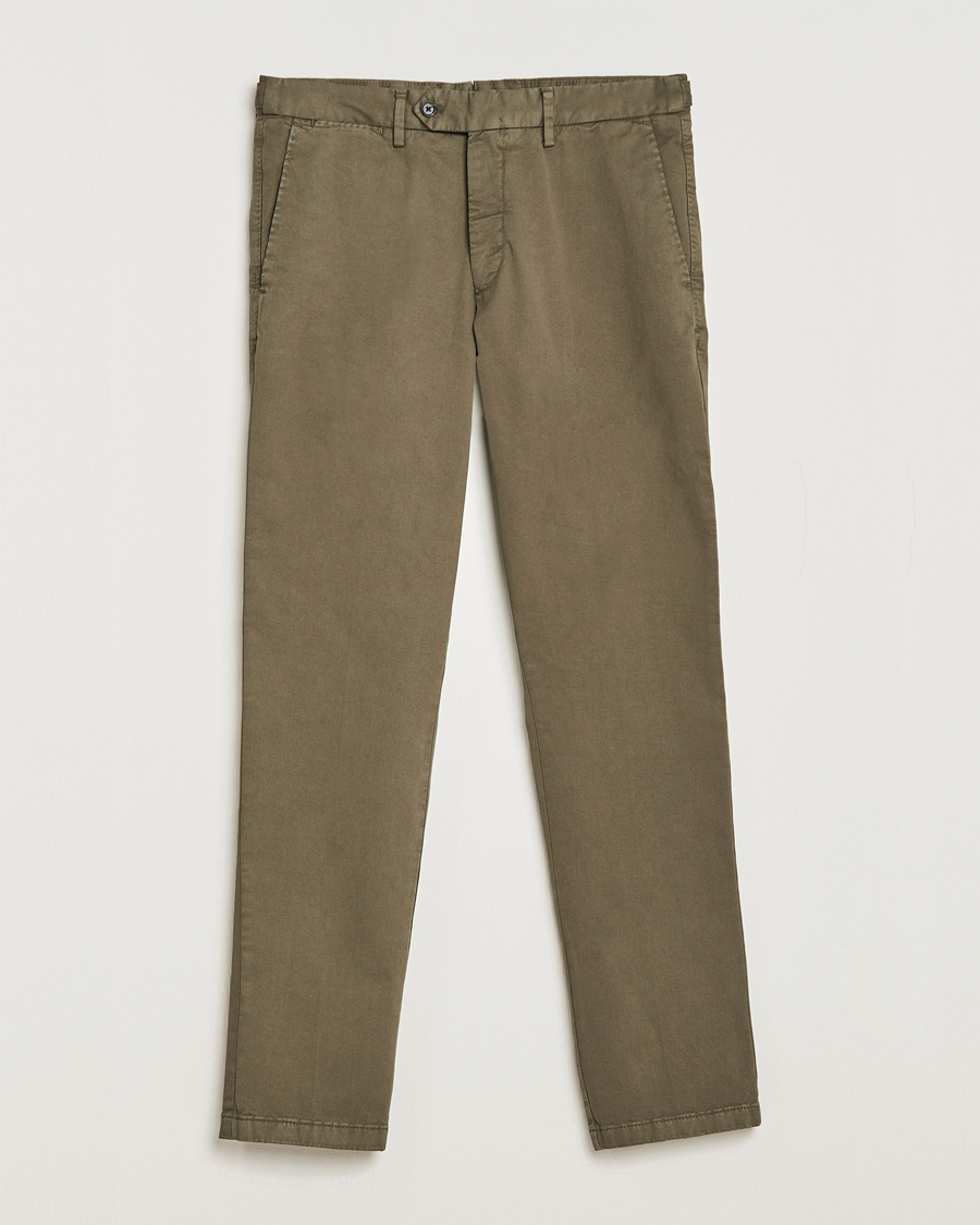 Herren | Hosen | Oscar Jacobson | Danwick Side Adjusters Chino Olive