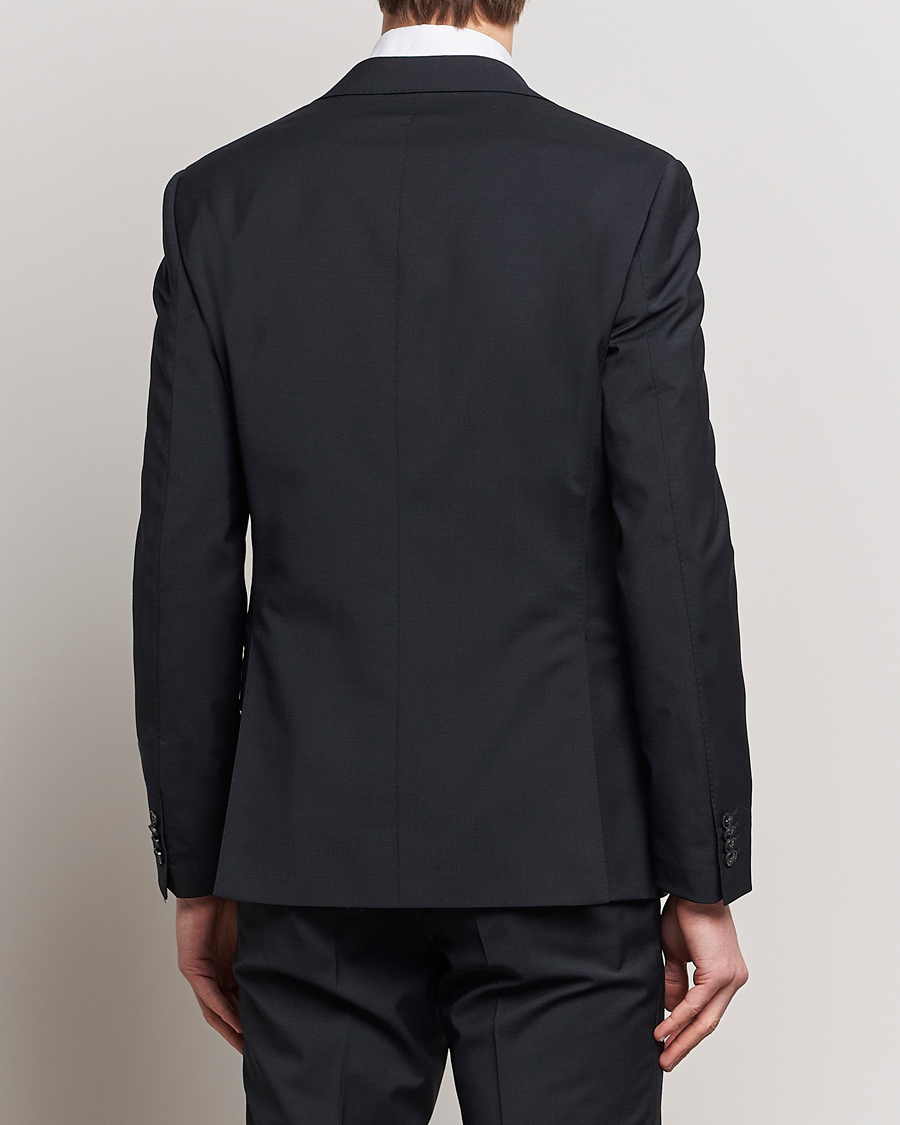 Herren | Sakkos | Oscar Jacobson | Edmund Wool Stretch Blazer Black