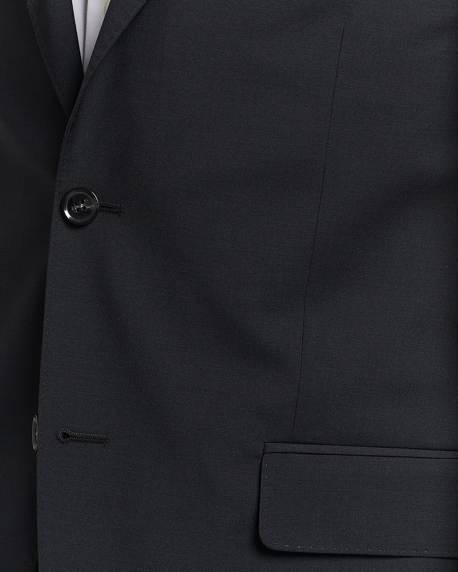 Herren | Sakkos | Oscar Jacobson | Edmund Wool Stretch Blazer Black