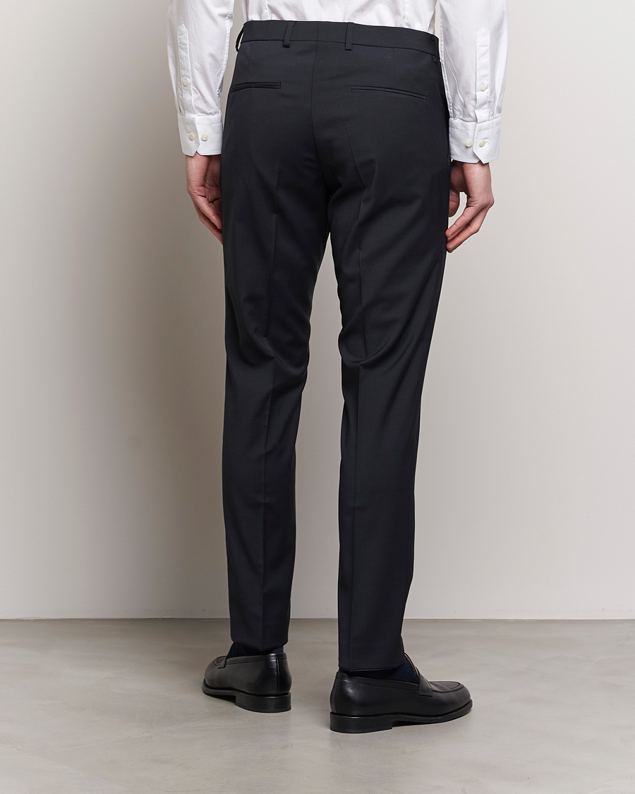 Herren | Hosen | Oscar Jacobson | Denz Wool Stretch Trousers Black