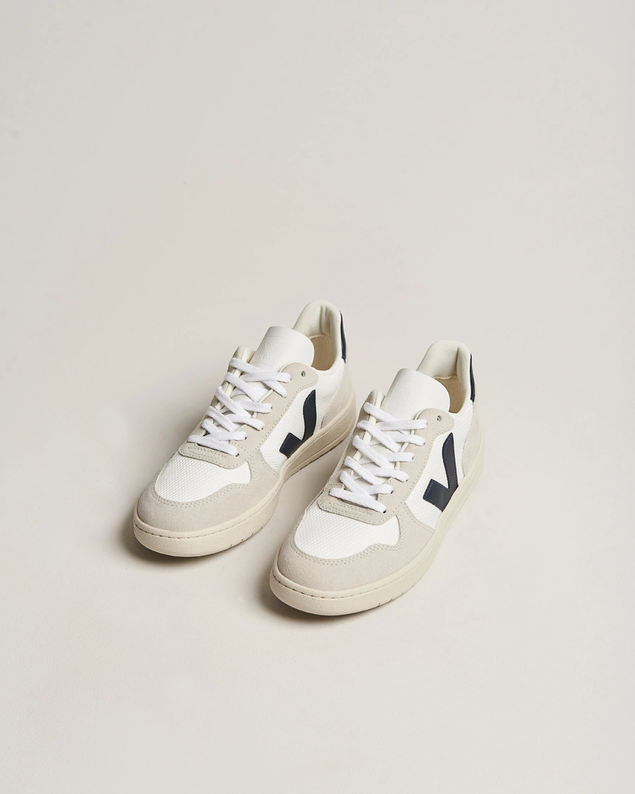 Herren | Veja | Veja | V-10 Mesh Sneaker White Nautico