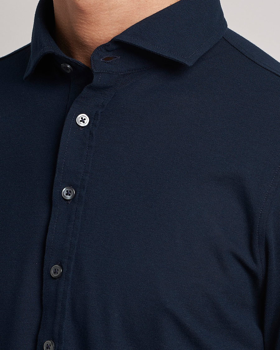 Herren | Hemden | Gran Sasso | Popover Shirt Navy
