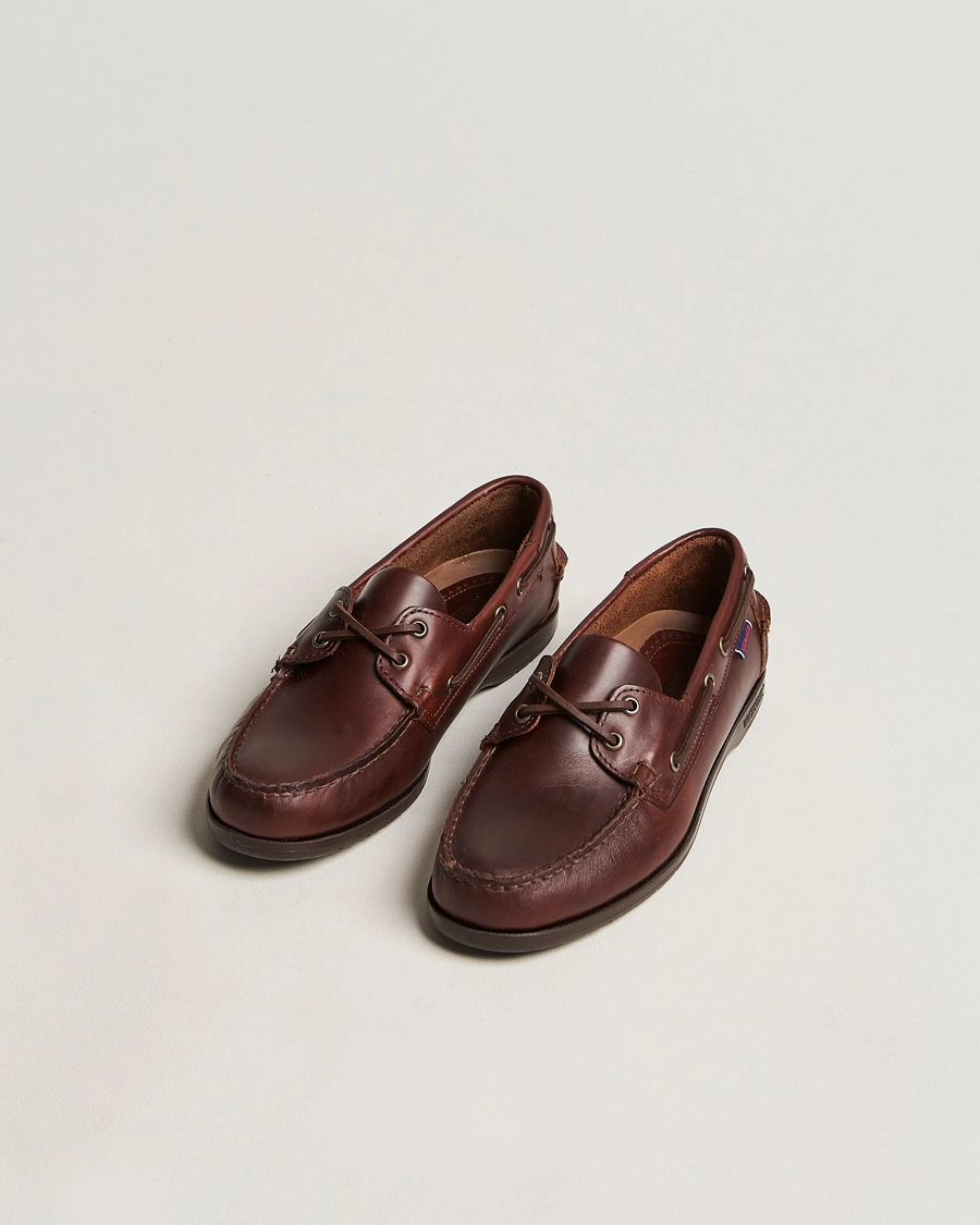 Herren | Kategorie | Sebago | Endeavor Oiled Leather Boat Shoe Brown