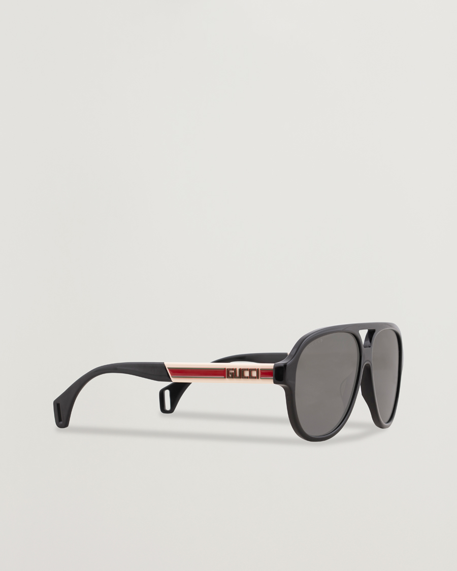Herren | Gucci GG0463S Sunglasses Black/White/Grey | Gucci | GG0463S Sunglasses Black/White/Grey