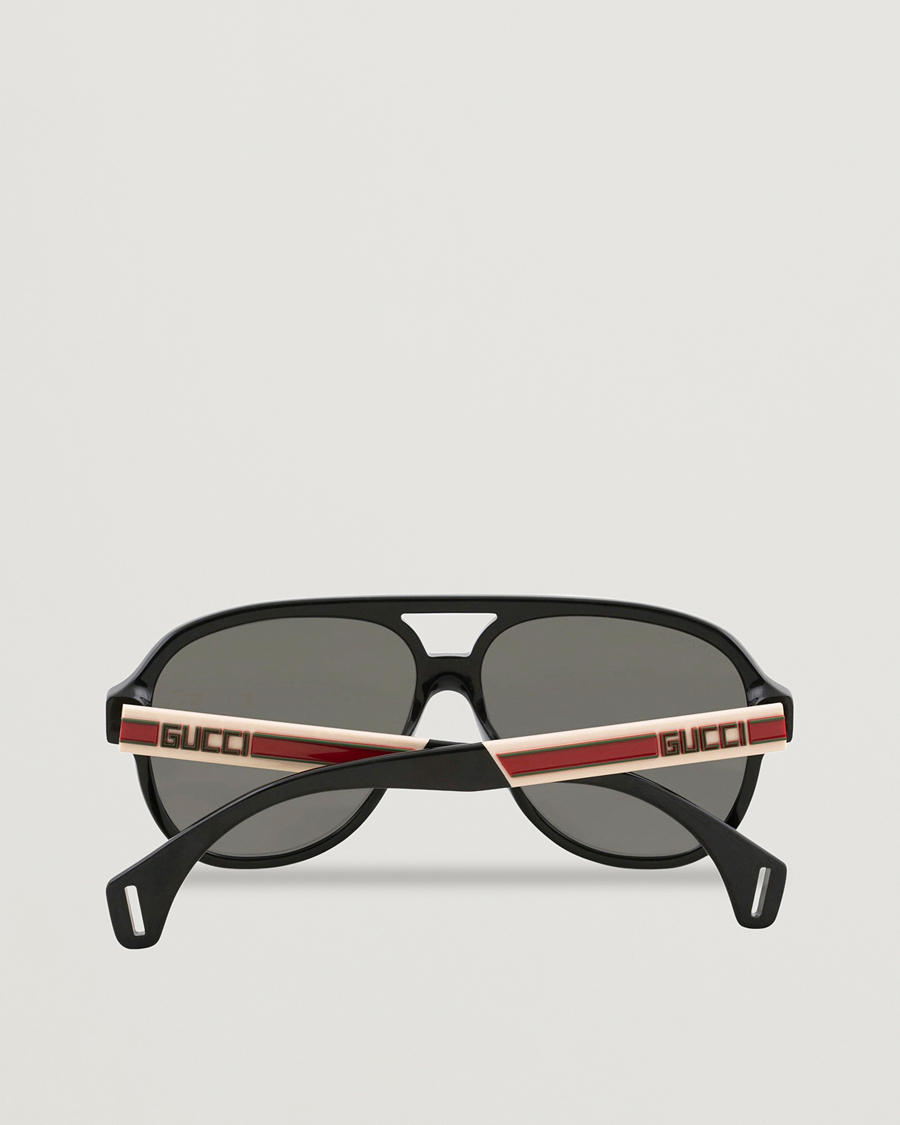 Herren | Gucci GG0463S Sunglasses Black/White/Grey | Gucci | GG0463S Sunglasses Black/White/Grey