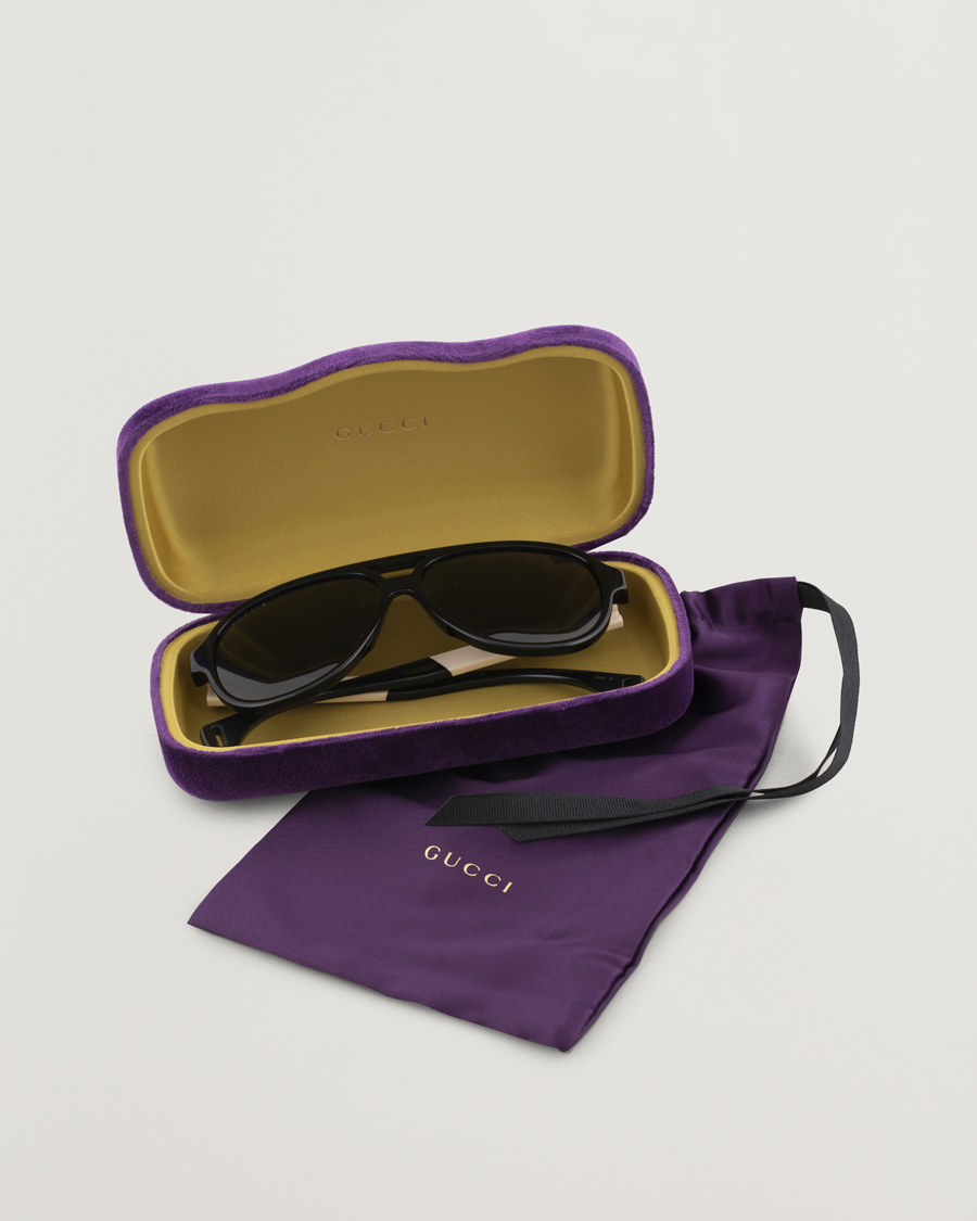 Herren | Gucci GG0463S Sunglasses Black/White/Grey | Gucci | GG0463S Sunglasses Black/White/Grey