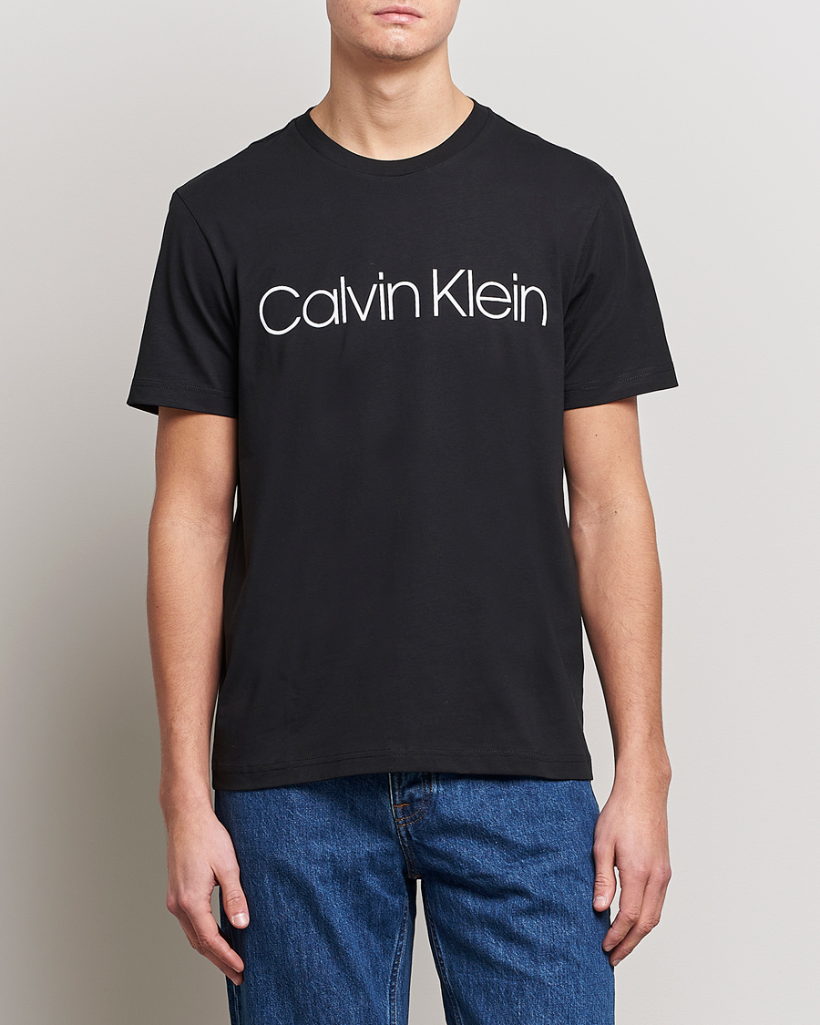 Herren | Kurzarm T-Shirt | Calvin Klein | Front Logo Tee Black