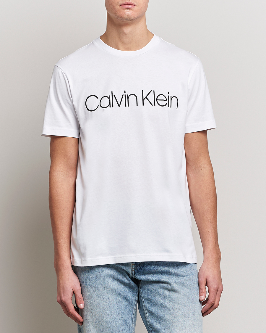 Herren | Sale | Calvin Klein | Front Logo Tee White