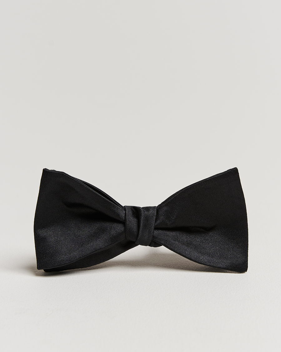 Herren | Amanda Christensen Self Tie Silk Ceremony Black | Amanda Christensen | Self Tie Silk Ceremony Black