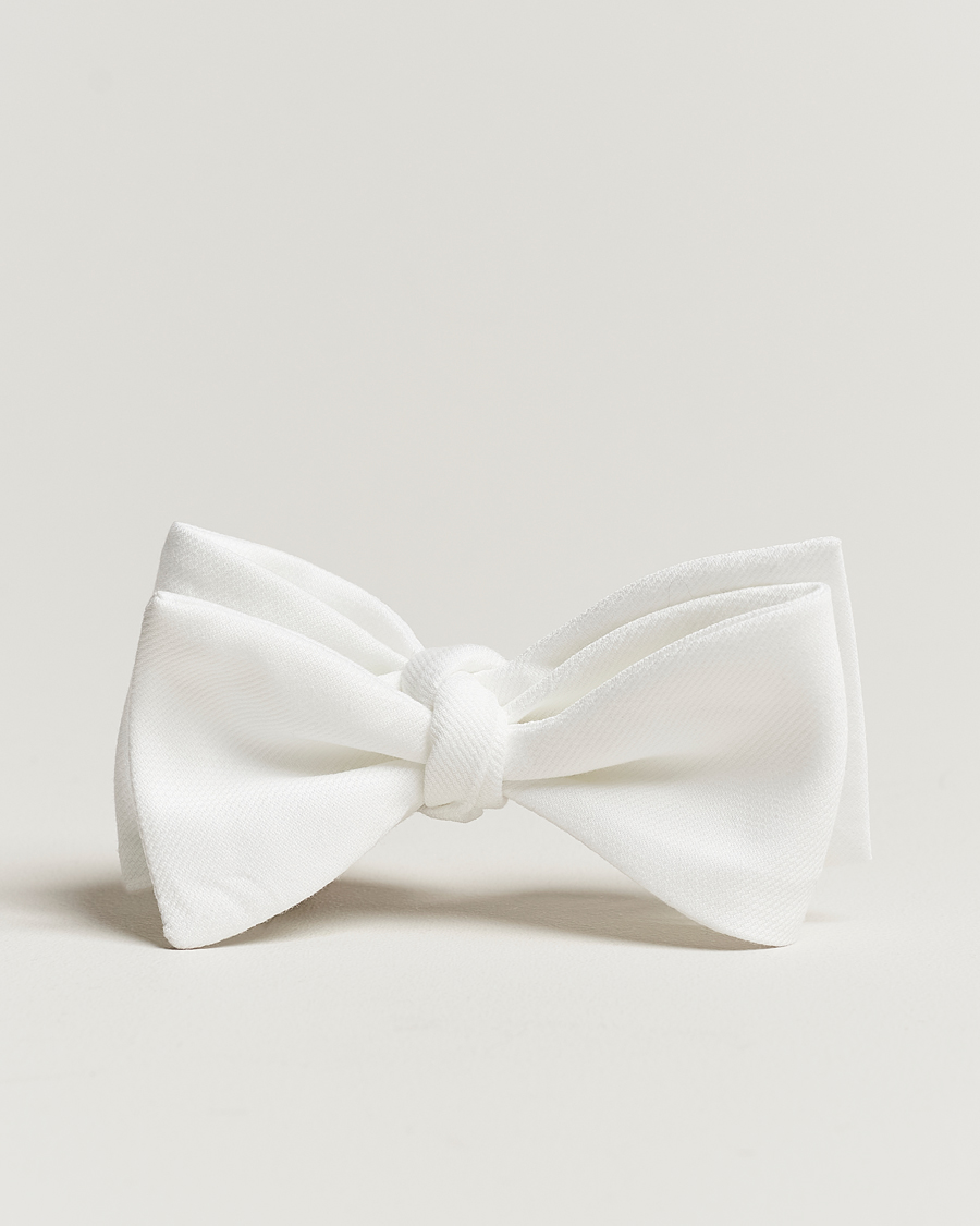 Herren | Amanda Christensen Cotton Pique Self Tie White | Amanda Christensen | Cotton Pique Self Tie White