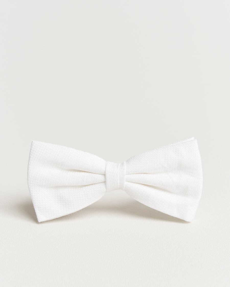 Herren | Amanda Christensen Cotton Pique Pre Tie White | Amanda Christensen | Cotton Pique Pre Tie White