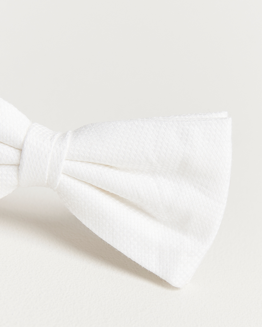 Herren | Amanda Christensen Cotton Pique Pre Tie White | Amanda Christensen | Cotton Pique Pre Tie White