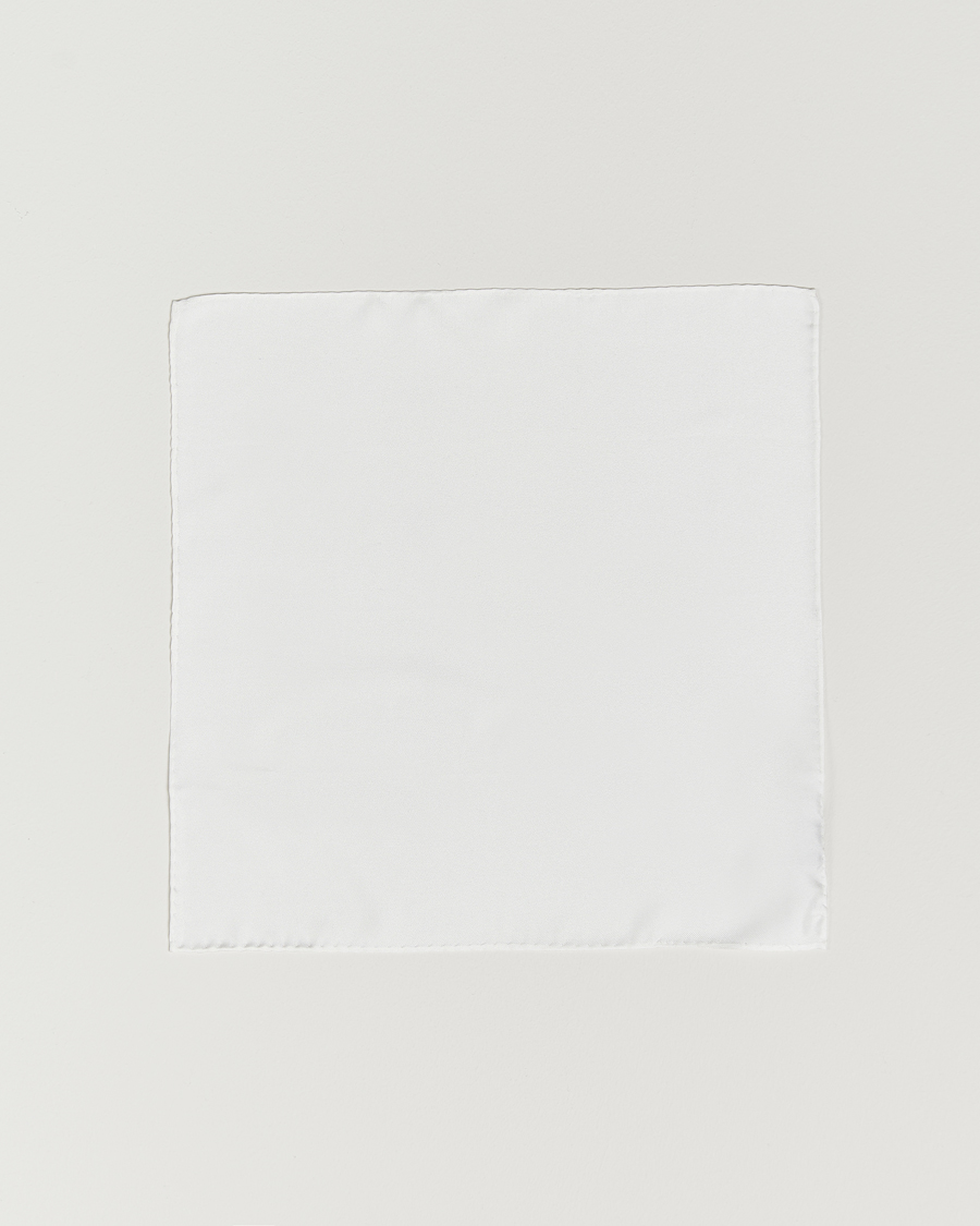 Herren | Einstecktücher | Amanda Christensen | Handkercheif Silk White
