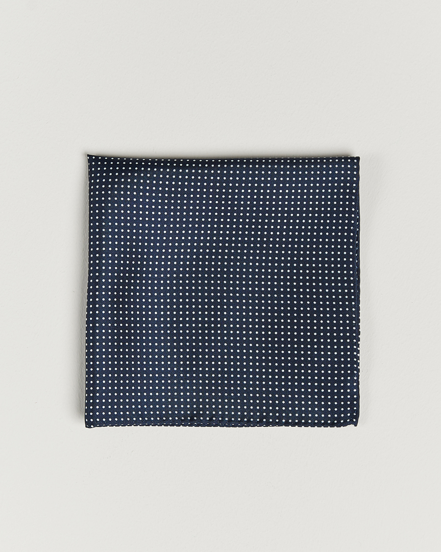 Herren | Amanda Christensen Handkerchief Dot Silk Navy | Amanda Christensen | Handkerchief Dot Silk Navy