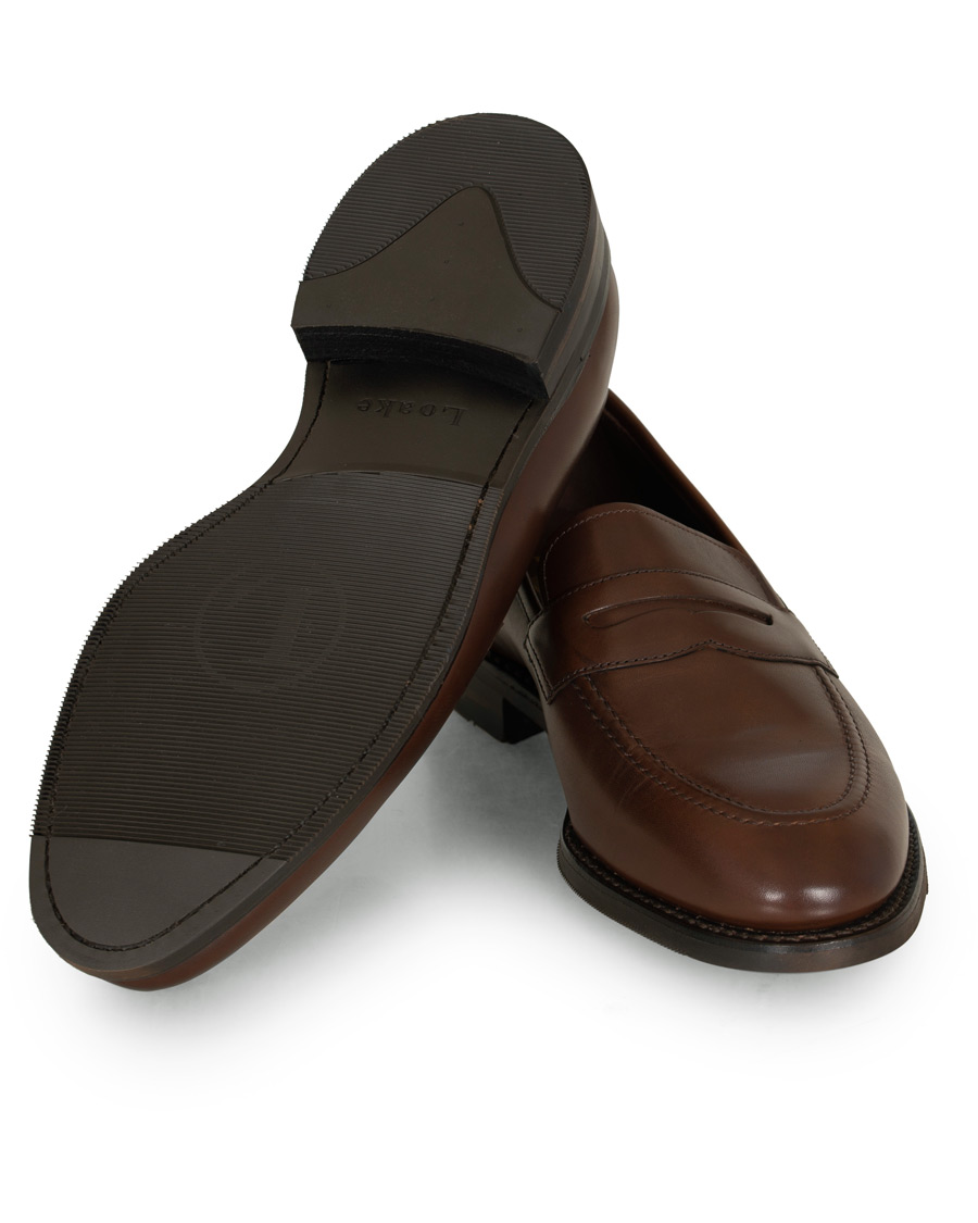 Herren | Loake 1880 MTO Whitehall Penny Loafer Dark Brown Calf | Loake 1880 | MTO Whitehall Penny Loafer Dark Brown Calf