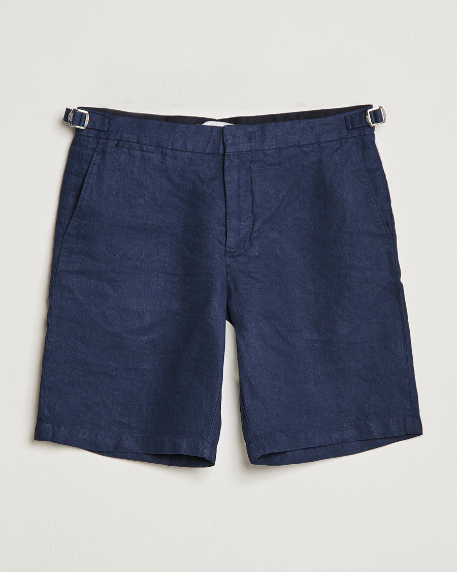 Herren | Shorts | Orlebar Brown | Norwich Linen Shorts Navy