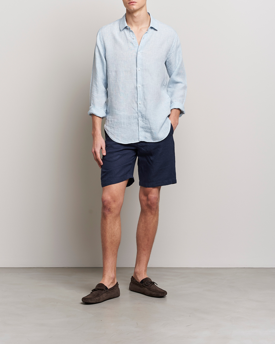 Herren | Shorts | Orlebar Brown | Norwich Linen Shorts Navy