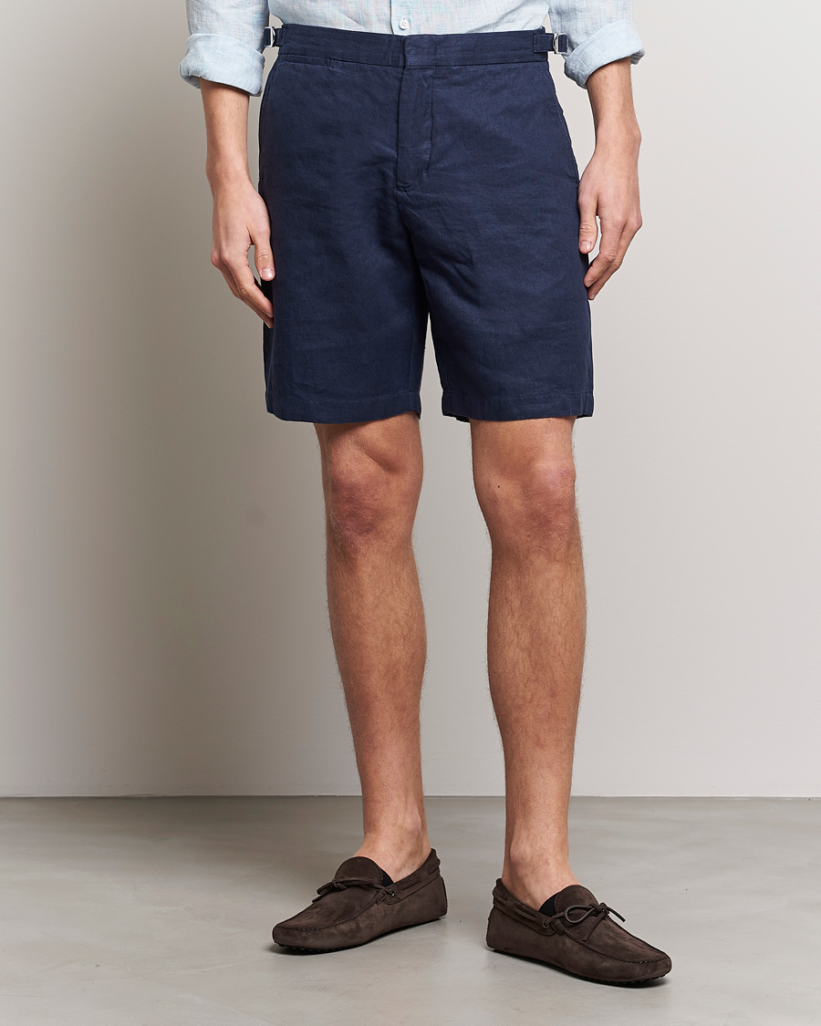 Herren | Kleidung | Orlebar Brown | Norwich Linen Shorts Navy