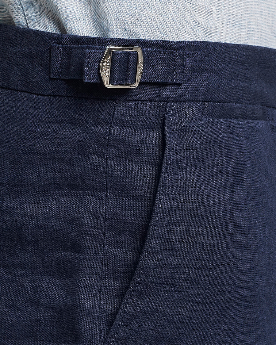 Herren | Shorts | Orlebar Brown | Norwich Linen Shorts Navy