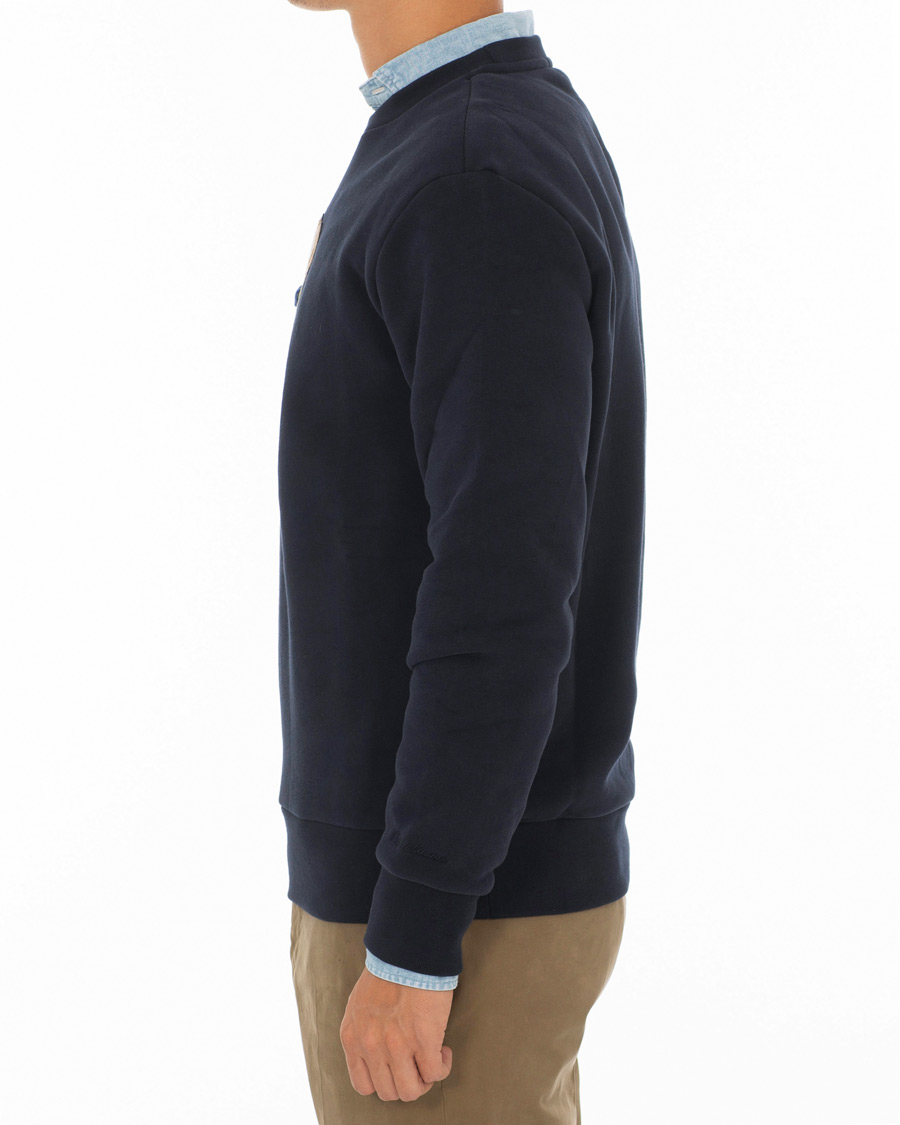 Herren | Pullover | Ralph Lauren Purple Label | Lux Fleece Ralph Bear Sweatshirt Classic Chairman Navy