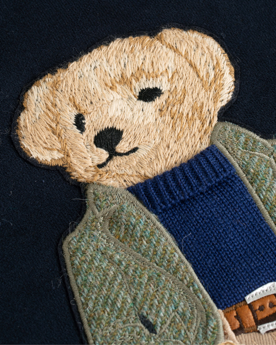 Herren | Pullover | Ralph Lauren Purple Label | Lux Fleece Ralph Bear Sweatshirt Classic Chairman Navy