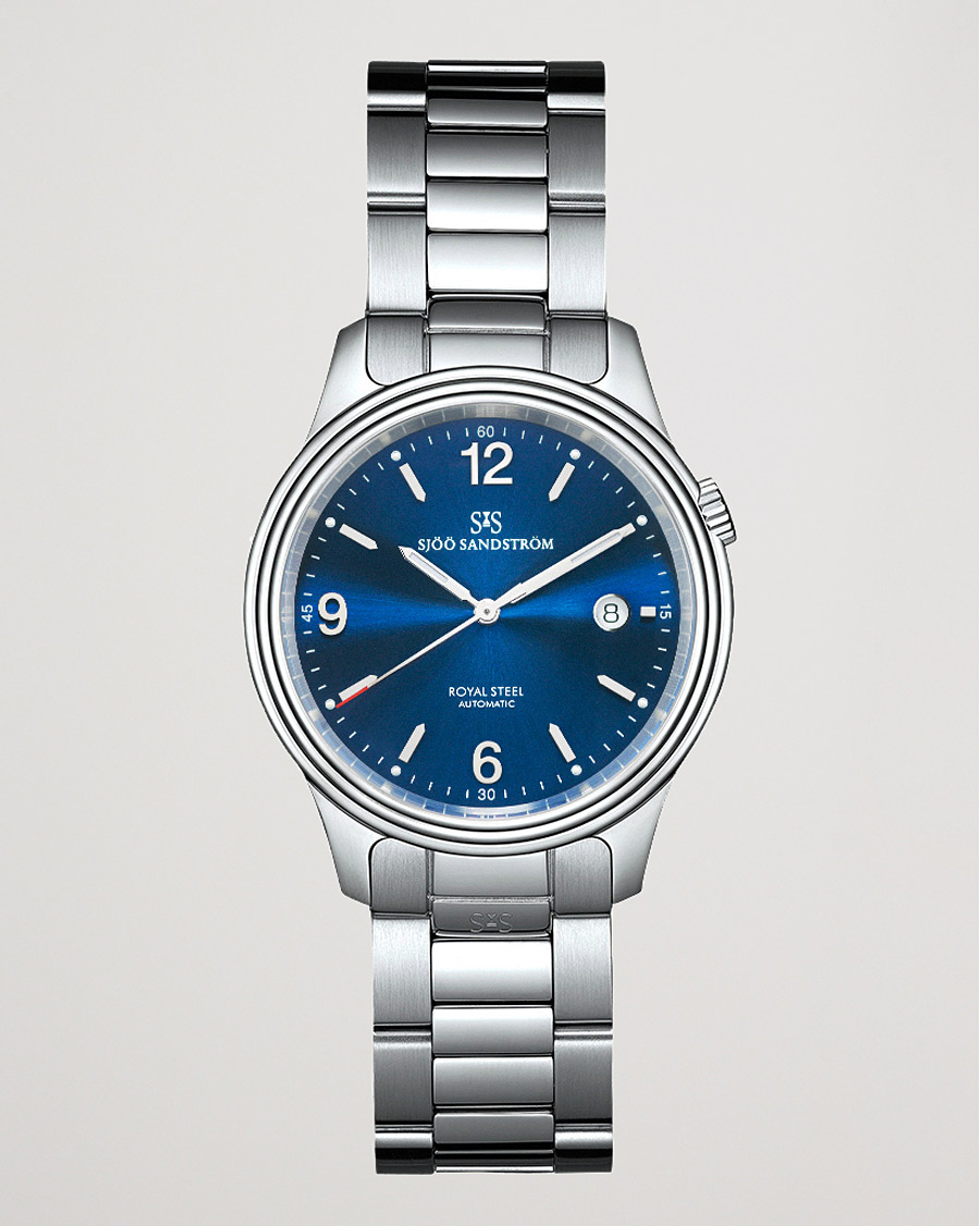 Herren | Sjöö Sandström Royal Steel Classic 41mm Blue and Steel | Sjöö Sandström | Royal Steel Classic 41mm Blue and Steel