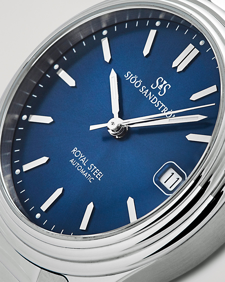 Herren | Sjöö Sandström Royal Steel Classic 36mm Blue and Steel | Sjöö Sandström | Royal Steel Classic 36mm Blue and Steel