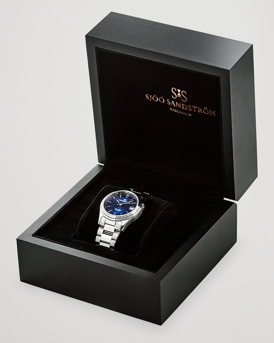 Herren | Sjöö Sandström Royal Steel Classic 36mm Blue and Steel | Sjöö Sandström | Royal Steel Classic 36mm Blue and Steel