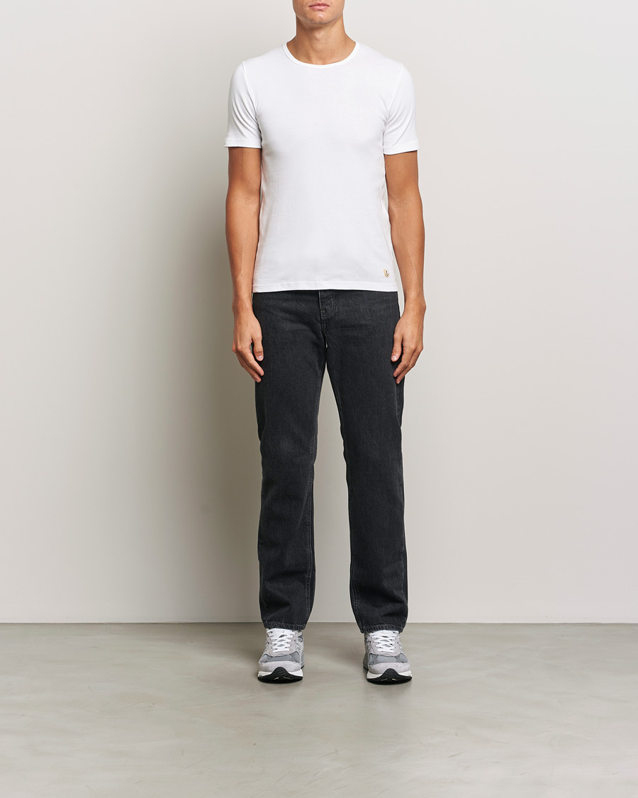 Herren | T-Shirts | Armor-lux | 2-Pack Crew Neck T-Shirt White/Rich Navy