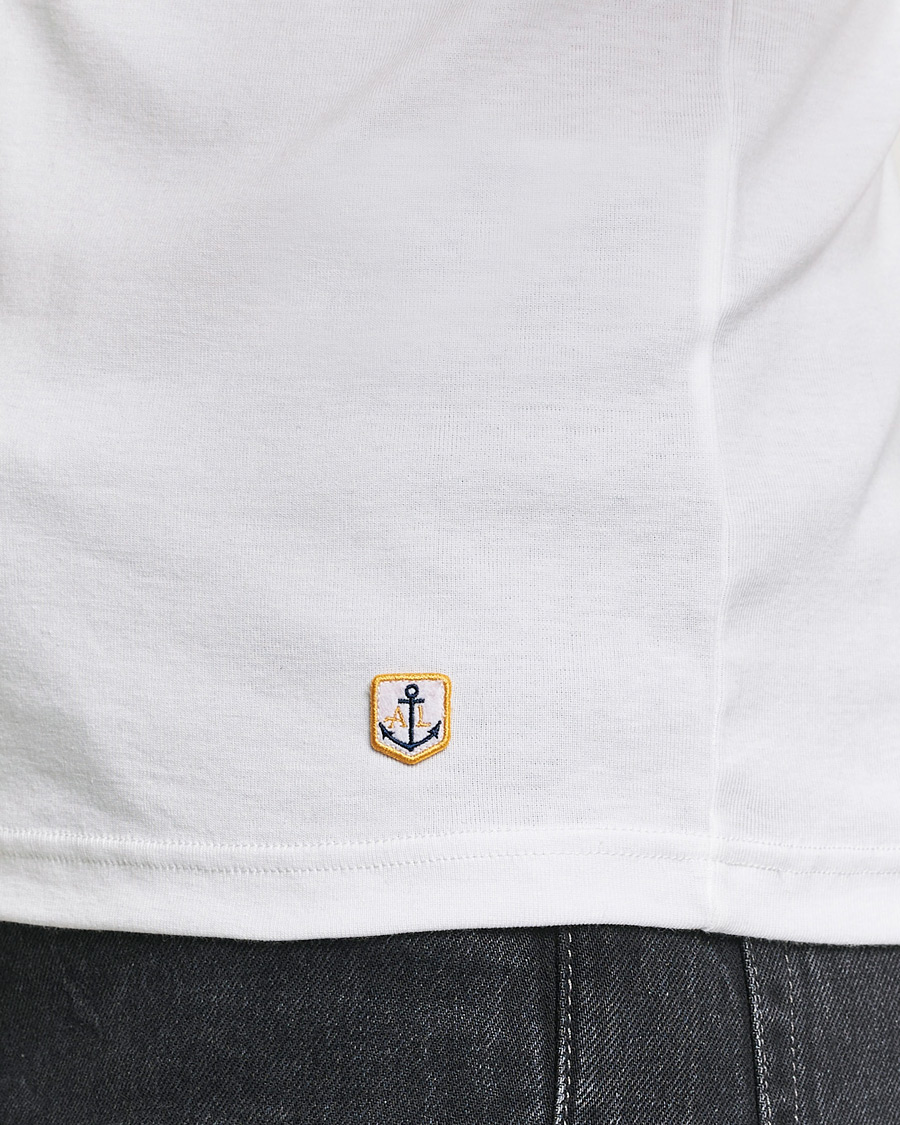 Herren | T-Shirts | Armor-lux | 2-Pack Crew Neck T-Shirt White/Grey Melange