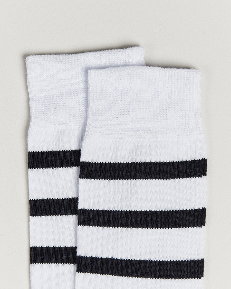 Herren | Socken | Armor-lux | Loer Stripe Sock White/Rich Navy