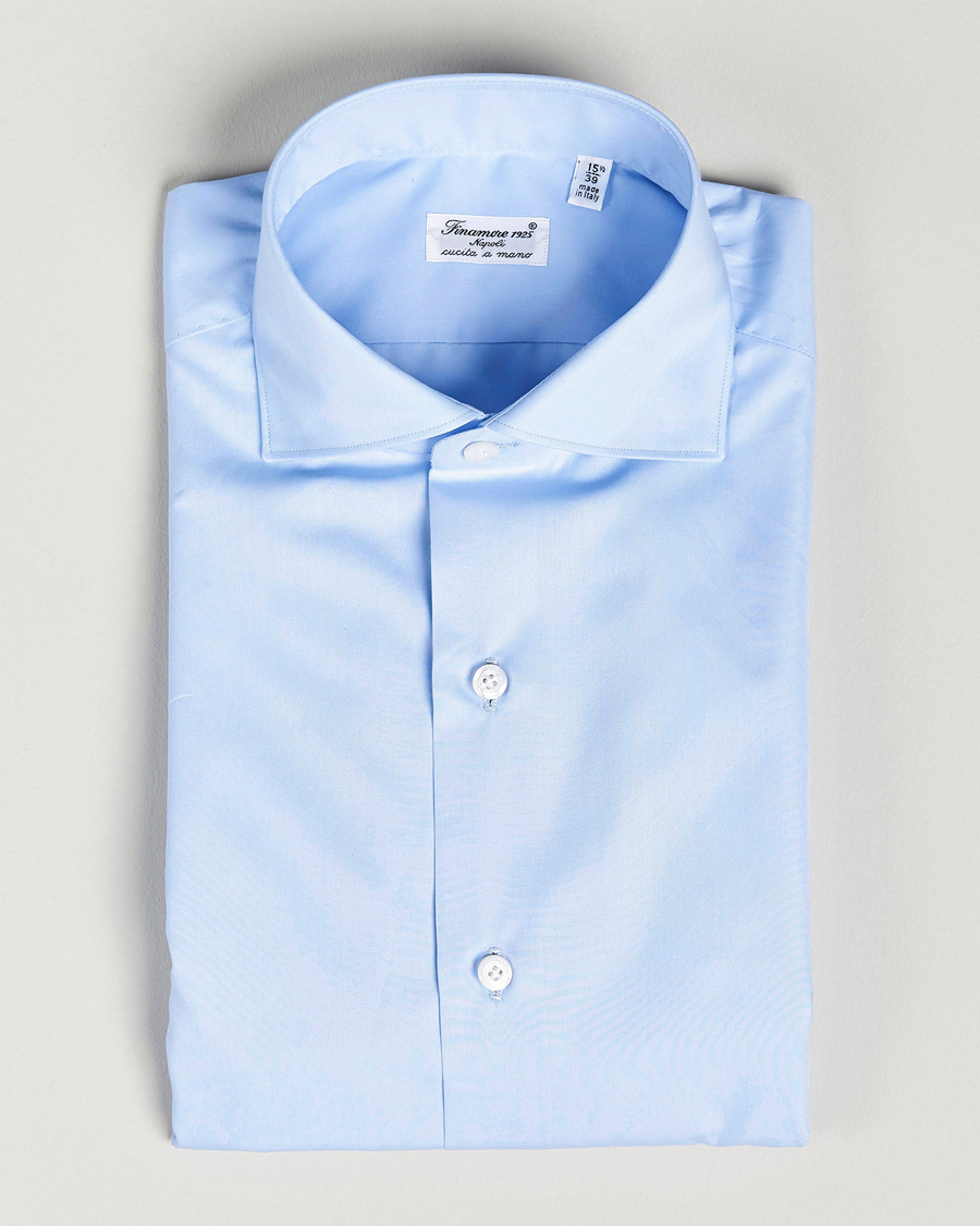 Herren | Hemden | Finamore Napoli | Milano Slim Fit Classic Shirt Light Blue