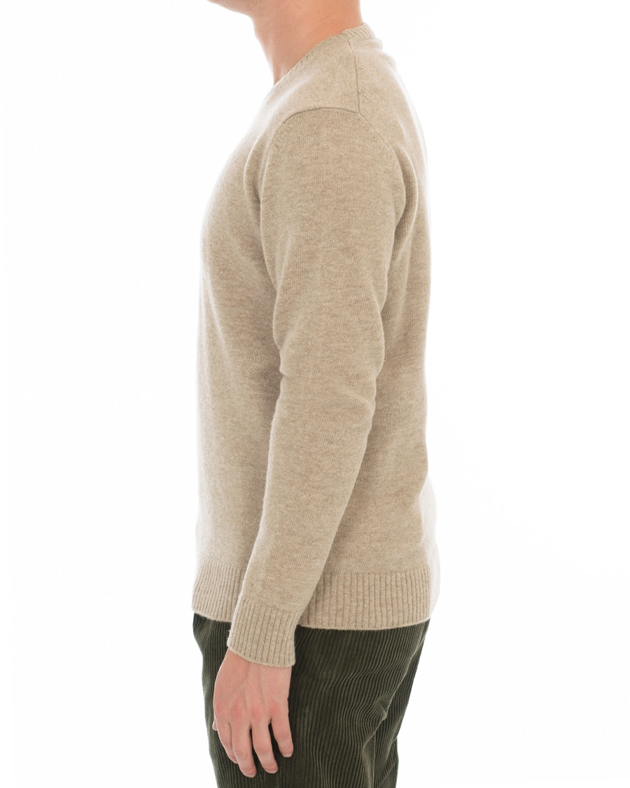Herren | Pullover | Altea | Virgin Wool Crew Neck Sweater Sand