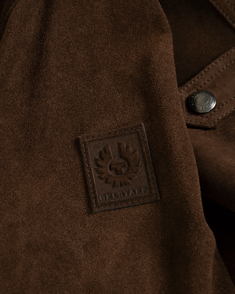 Herren | Jacken | Belstaff | Denesmere Suede Field Jacket Chocolate Brown