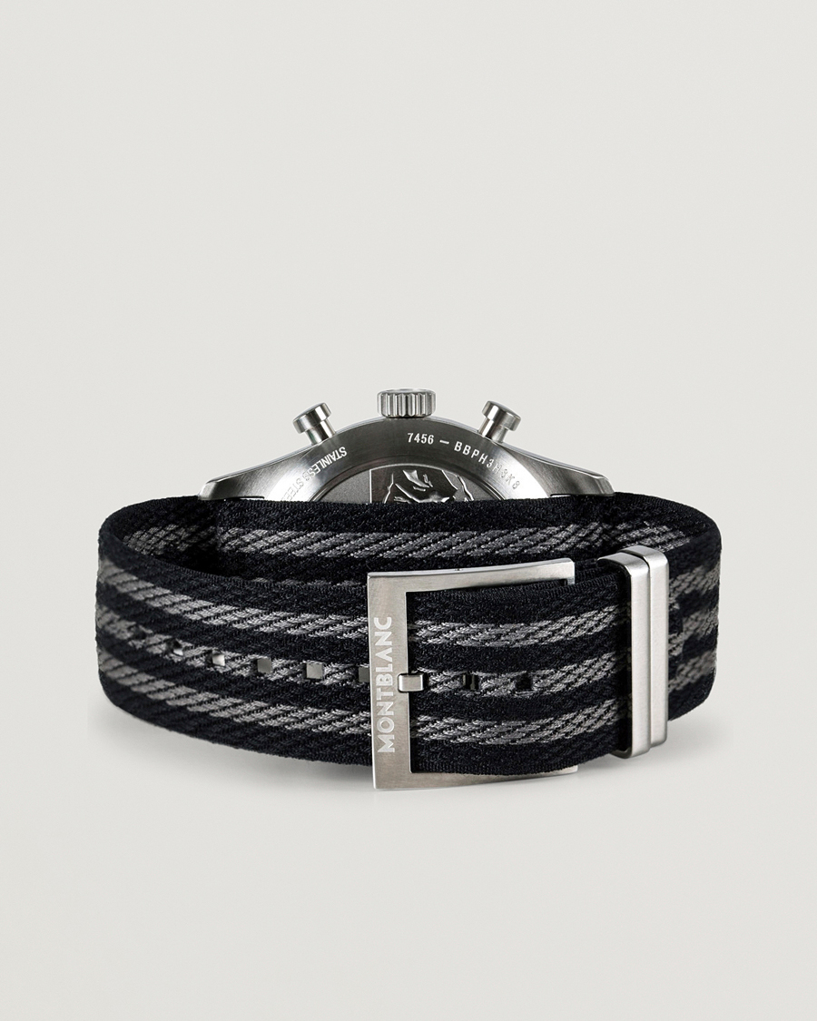 Herren | Montblanc 1858 Steel Automatic Chronograph 42mm Black Dial | Montblanc | 1858 Steel Automatic Chronograph 42mm Black Dial