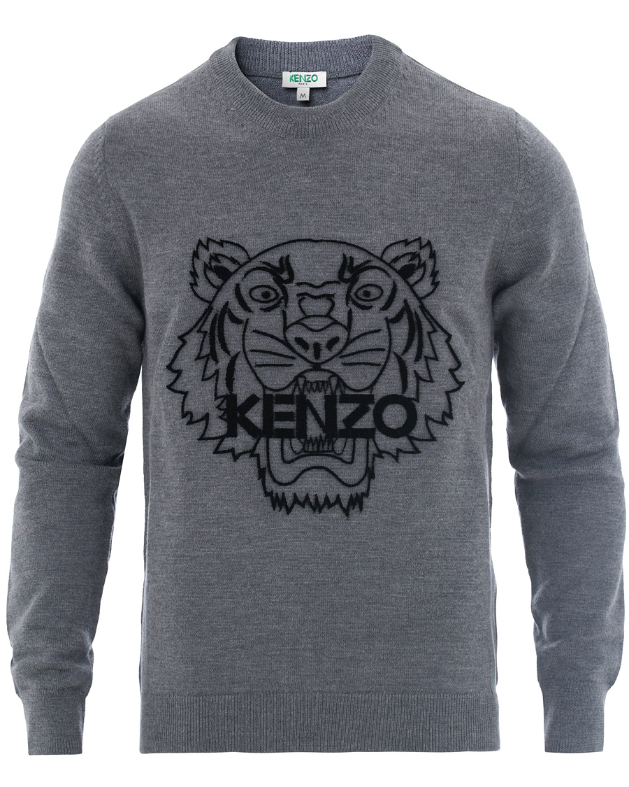 Herren | Pullover | KENZO | Tiger Head Jumper Grey