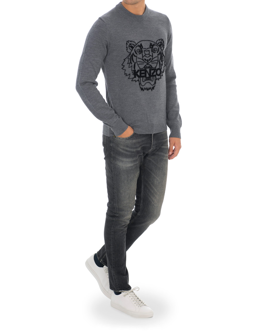 Herren | Pullover | KENZO | Tiger Head Jumper Grey