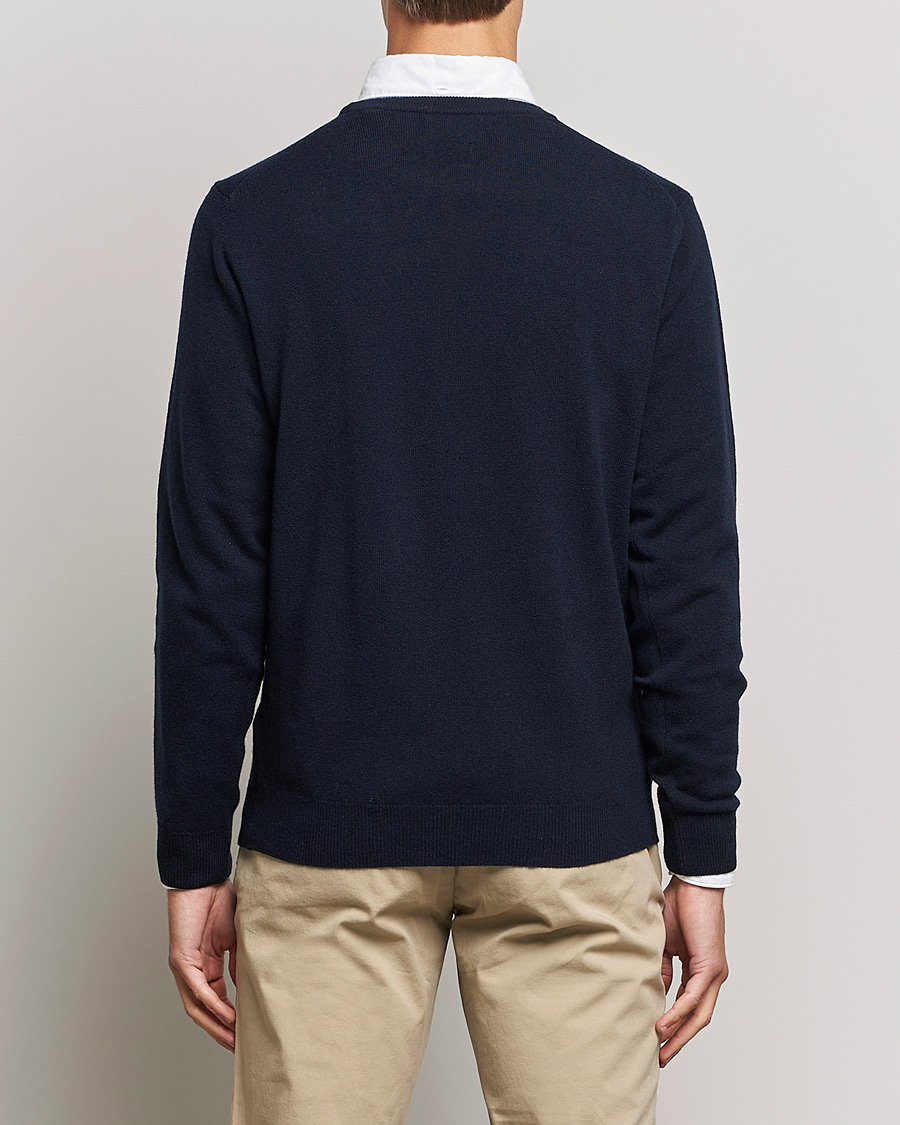 Herren | Pullover | GANT | Lambswool Crew Neck Pullover Marine