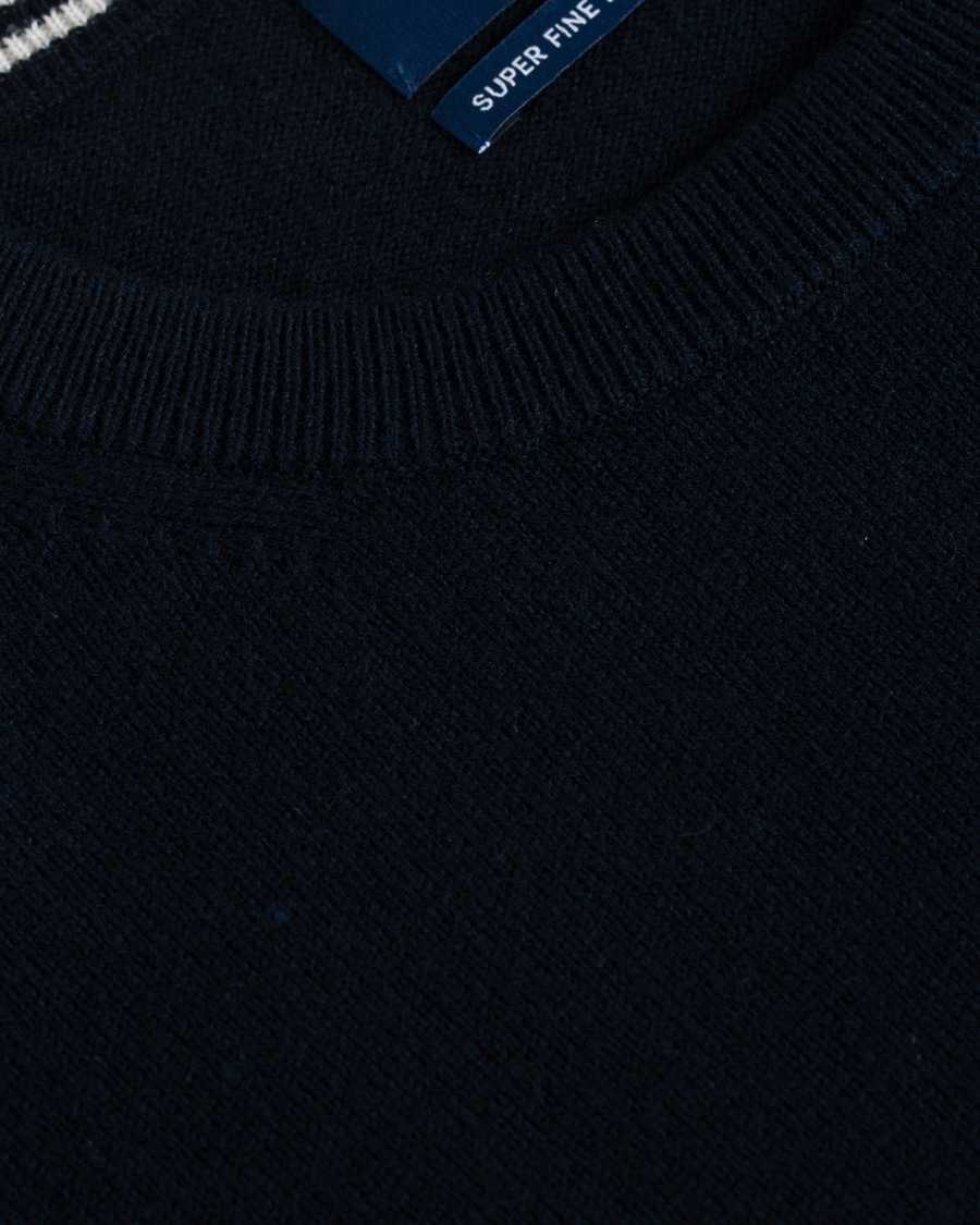Herren | Pullover | GANT | Lambswool Crew Neck Pullover Marine
