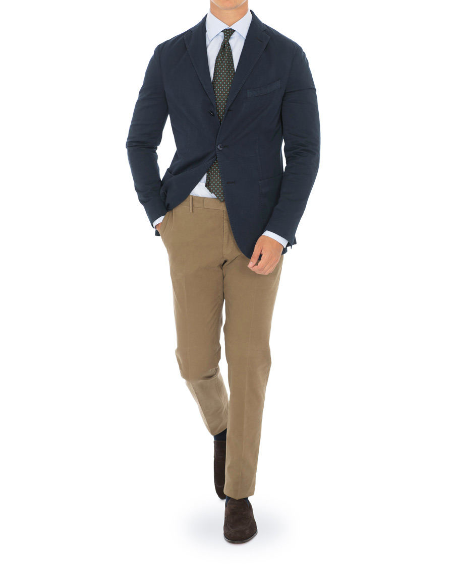 Herren | Hosen | Incotex | Slim Fit Comfort Chino Khaki