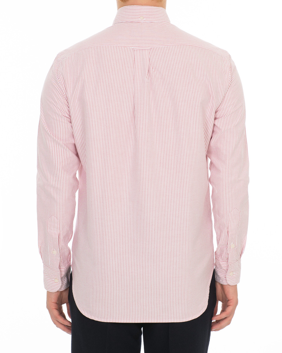 Herren | Hemden | Gitman Vintage | Button Down Striped Oxford Shirt Red