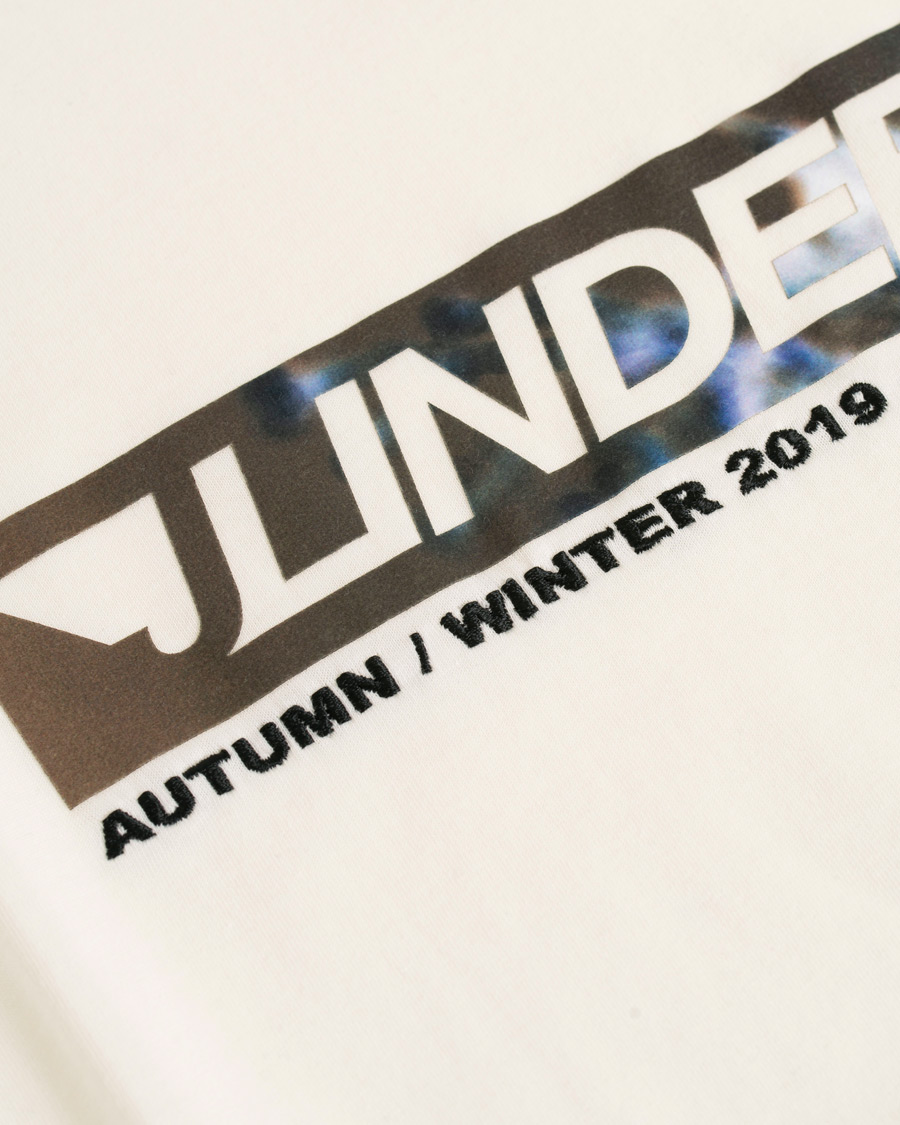 Herren | T-Shirts | J.Lindeberg | Jordan Printed Crew Neck Tee Off White