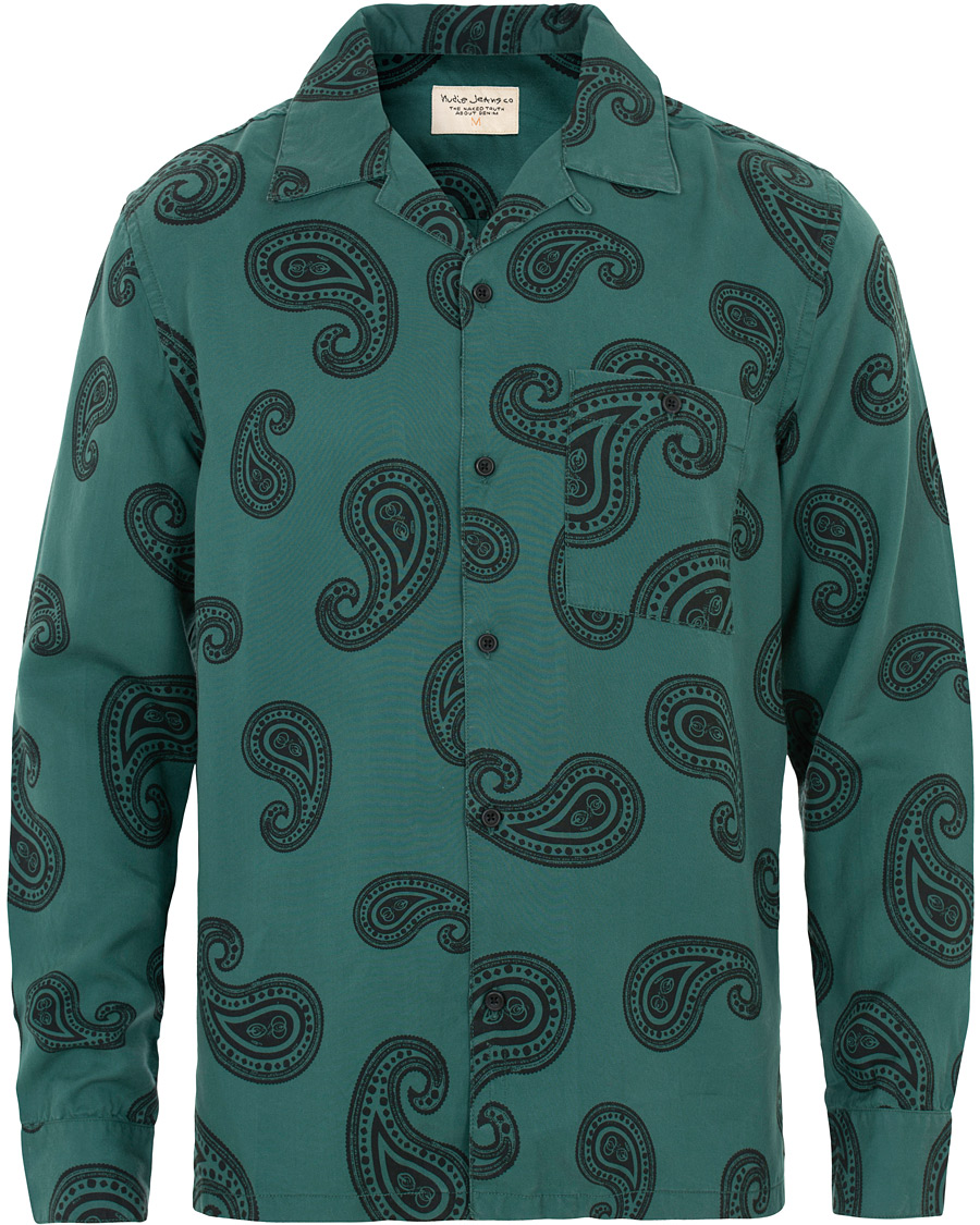 Herren | Hemden | Nudie Jeans | Vidar Paisley Shirt Kattegat