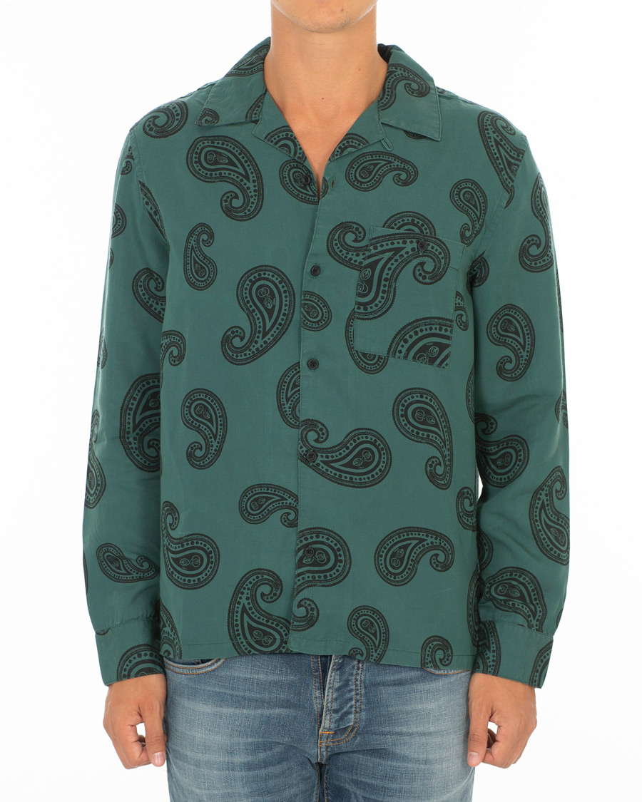 Herren | Hemden | Nudie Jeans | Vidar Paisley Shirt Kattegat