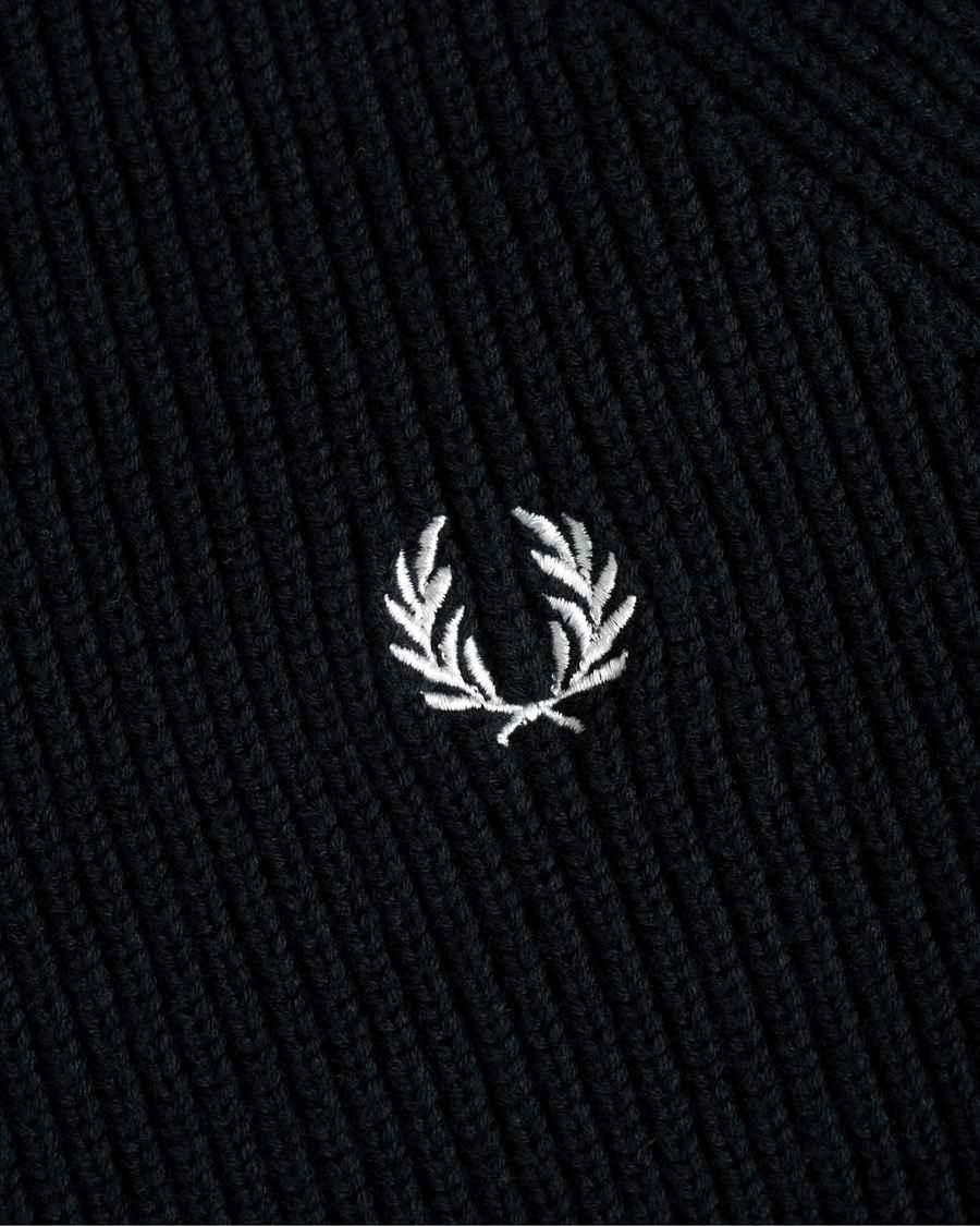 Herren | Pullover | Fred Perry | Ribbed Crew Neck Jumper Black