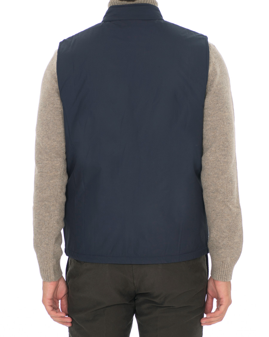 Herren | Jacken | Sunspel | Padded Full Zip Gilet Navy